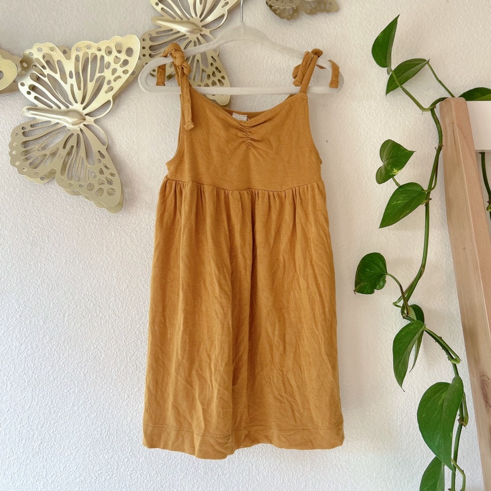 Kate Quinn Rust Bamboo Tie Strap Tank Dress